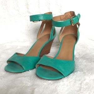 Nine West Wedge Floyd Heel-Turquoise